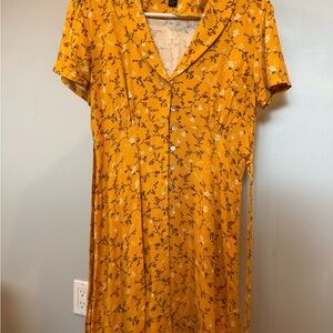 Floral Yellow Dress